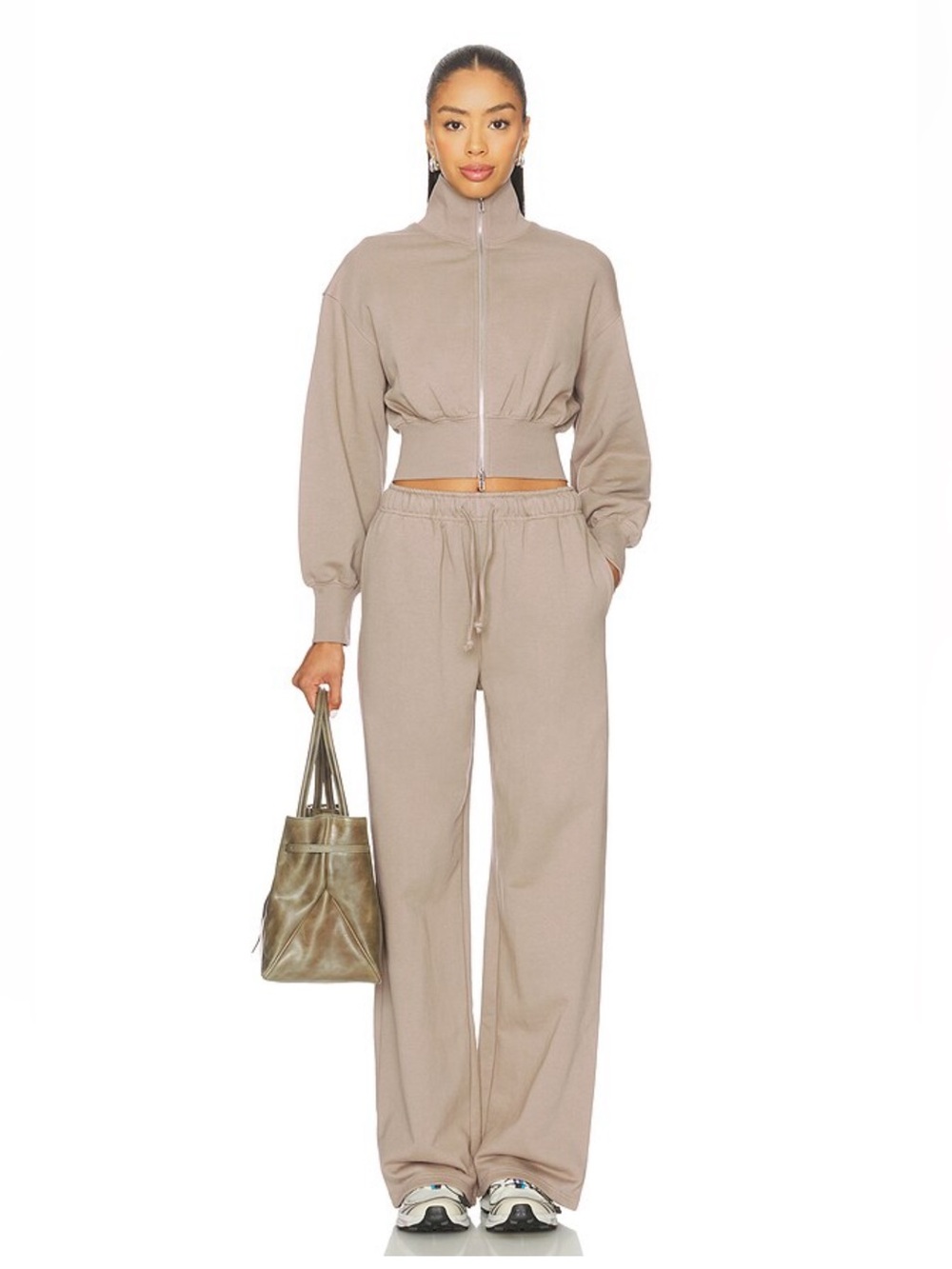 REVOLVE x Superdown Sweat Set in Taupe